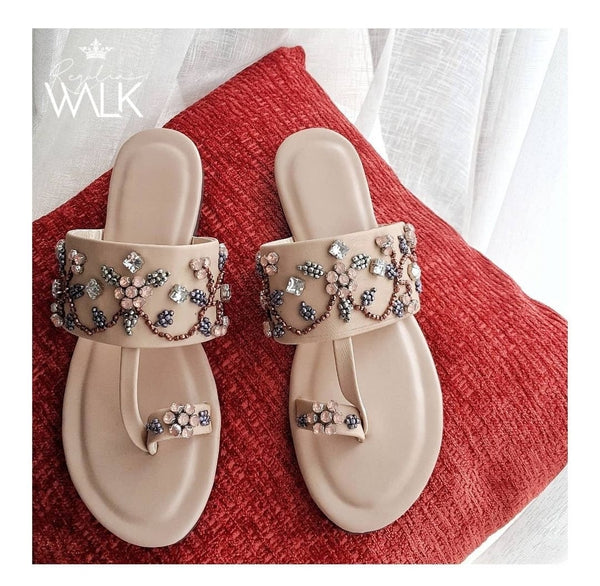 Floral wine Flats - F00007